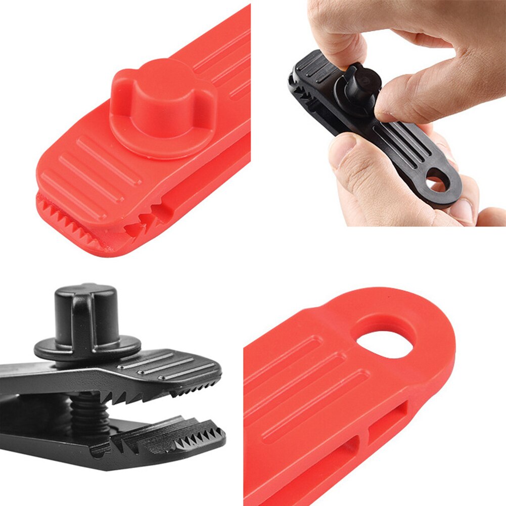 1 stück wiederverwendbarer zeltplanen-clip, klemme, schnalle, campingwerkzeug, robustes vordach, markisen-planen-kordelspanner