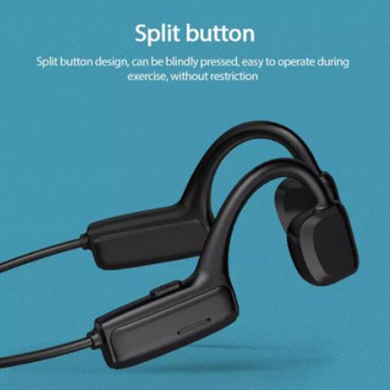 G1 sem fio 5.1bluetooth condução óssea fone de ouvido esportes fones de ouvido estéreo com microfone in-ear fones para android ios