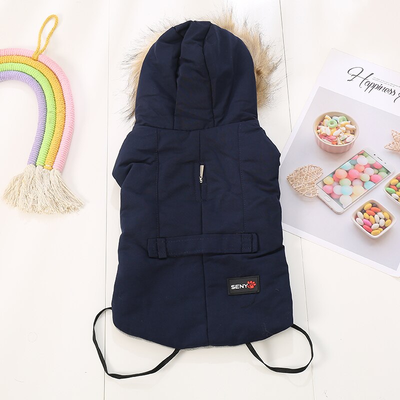 Huisdieren Hond Kleding Katoen Winter Jas Jas Kostuums Hoodies Kleding Voor Kleine Puppy Honden Kat Kleding: Black / S