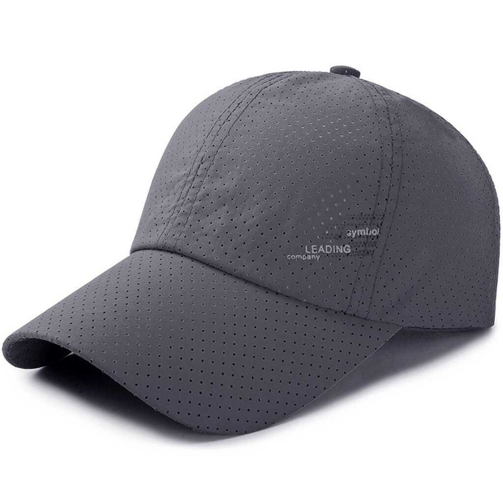Summer Outdoor Suitable Mesh Patchwork Baseball Cap Unisex Soft And Comfortable Sun Hat Baseball Caps Шапка#l: Dark Grey
