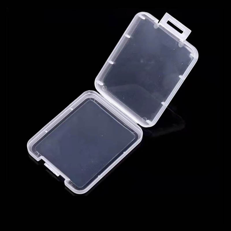 400pcs/lot CF memory card cases box enclosure , slim card holder plastic case Protector for CF 128GB
