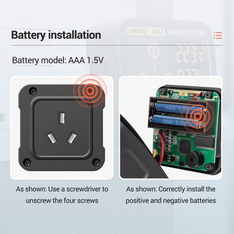 Ac11 digital soquete inteligente tester teste de tensão soquete detector eua/reino unido/ue plug zero linha terra verificação fase teste rcd ncv