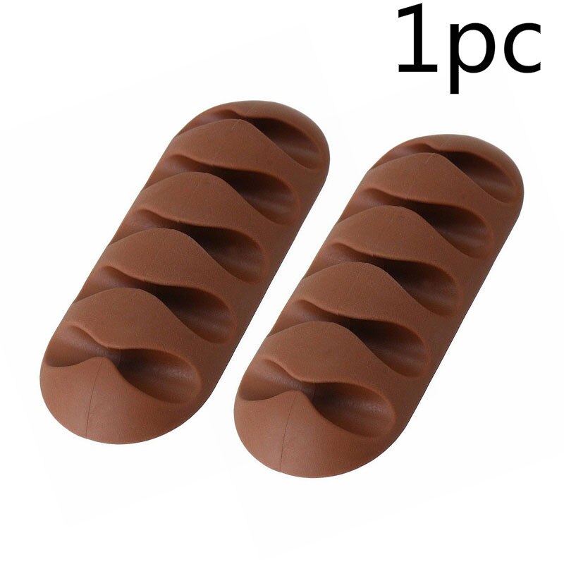 Kabelorganisator magnetisk kabelstyring usb kabelholder silicione fleksible desktop clips kabel assistent multi-wire universal: 03