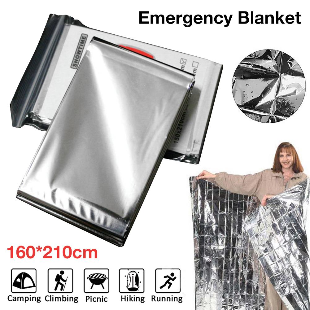 Emergency Blanket Tear Resistant Windproof Sun Protection Thermal Insulation Blanket Blanket Outdoors Hiking Survival First Aid