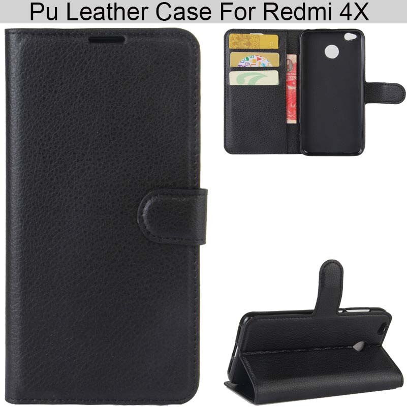 YINGHUI Luxe Elegante Magnetische Portemonnee Pu Lederen Telefoon Case Voor Xiaomi Redmi 4X
