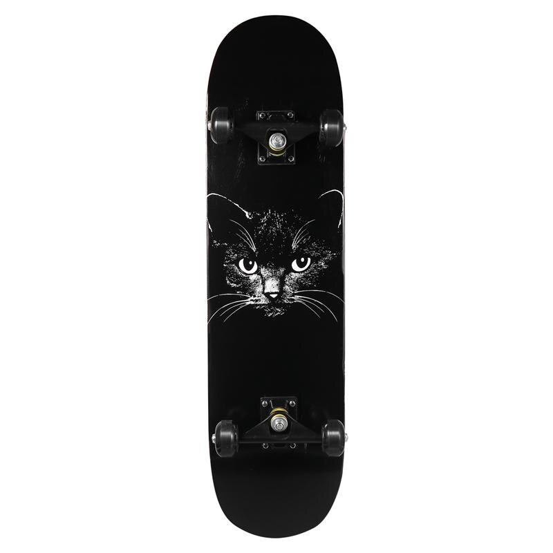 Complete Maple Wood Skateboard Longboard Decks Double Rocker Skateboard With Wheels for Teens Boys Girls Cool: as show C