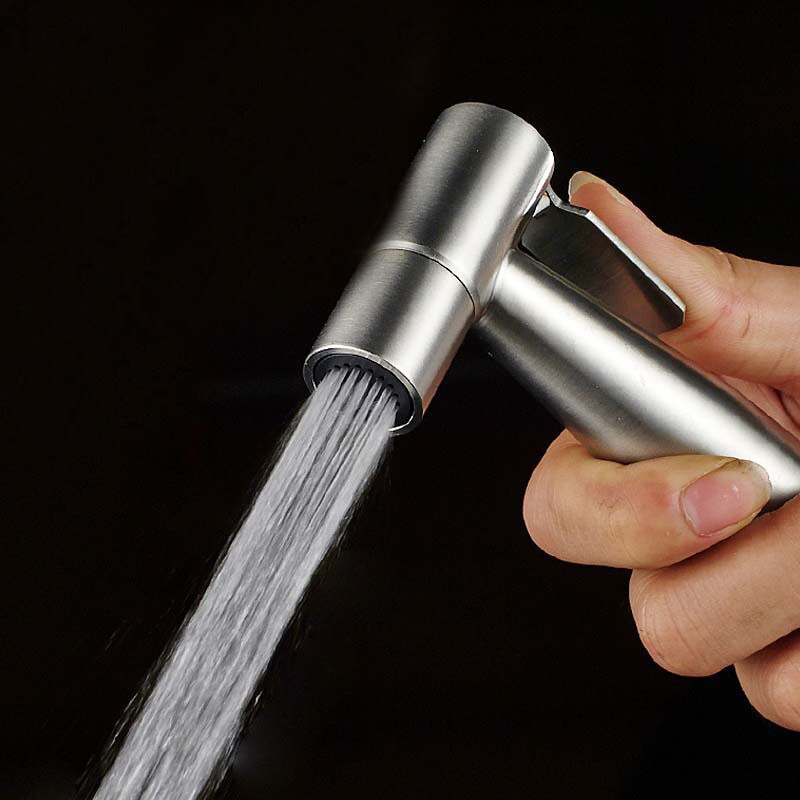 304 handdouches van roestvrij staal, driehoekig toiletventiel, sproeipistool, bidet, sanitair, accessoires, anale douche