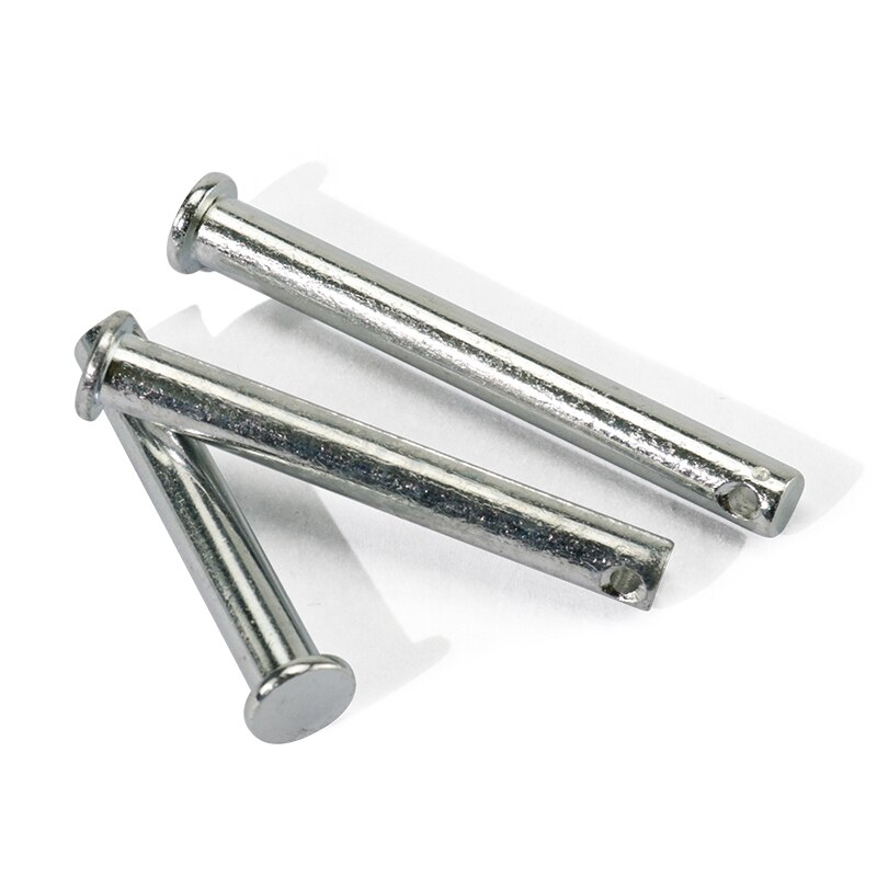 M8 M10 M12 Clevis Pins with Head Carbon Steel with Zinc Plat Shaft Flat Head with Hole Positioning Pins Cylindrical Pin Bolt Pin