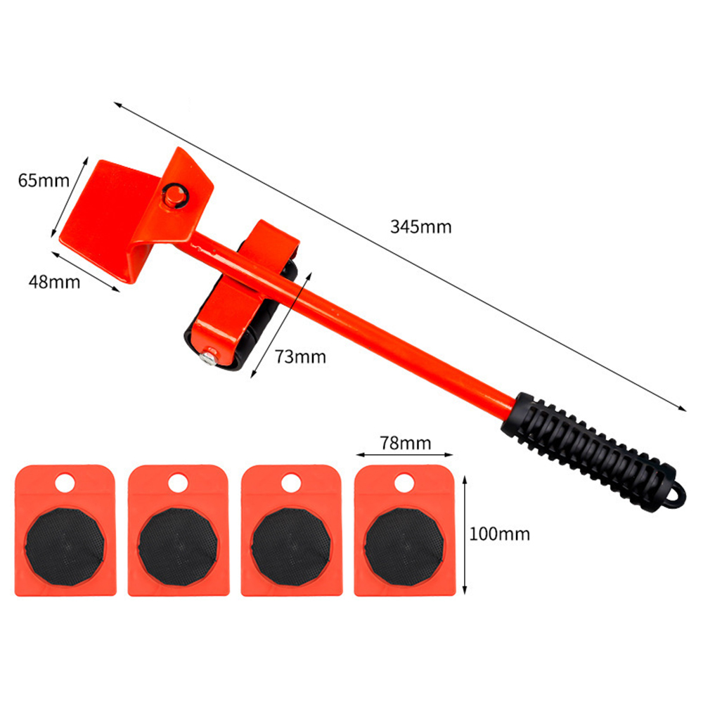 Mover más fácilmente, puede cargar 200 kg, rueda giratoria de muebles, artefacto móvil, polea móvil, herramientas de manejo de mercancías pesadas