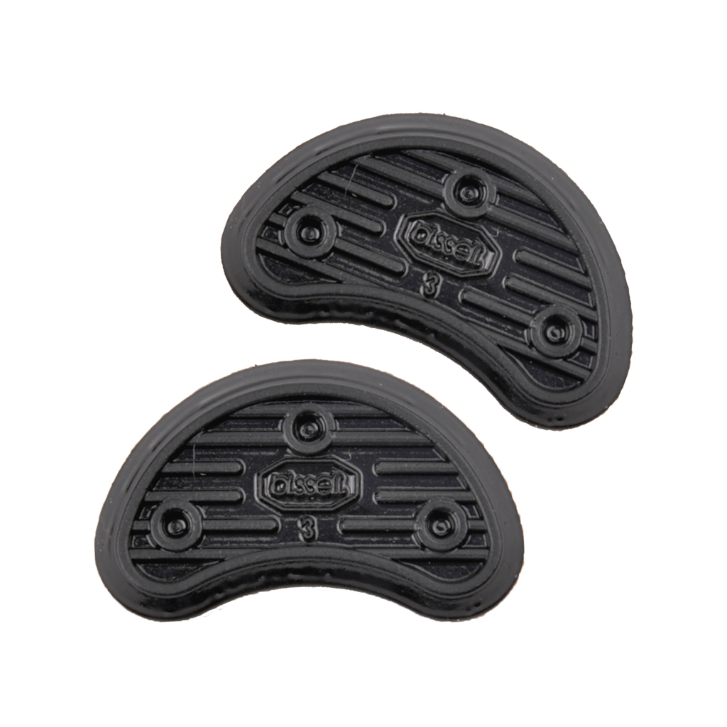 Suelas de goma para zapatos, protectores de placas de tacón y punta para reparación de zapatos DIY, 2-3,1mm, 3 pares