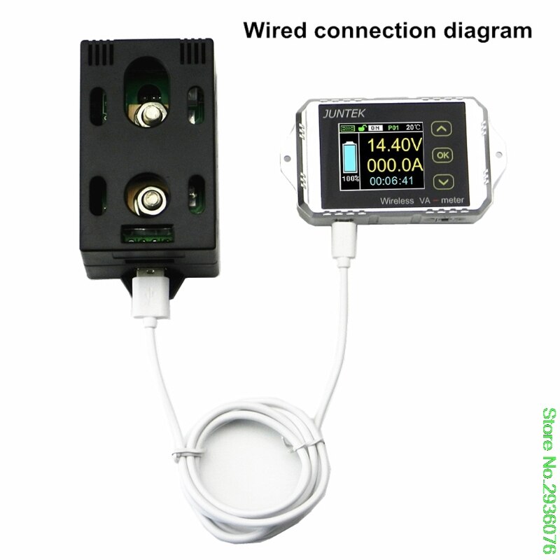 Voltmètre bidirectionnel sans fil DC 400V 300A ampèremètre capacité Volt compteur de puissance