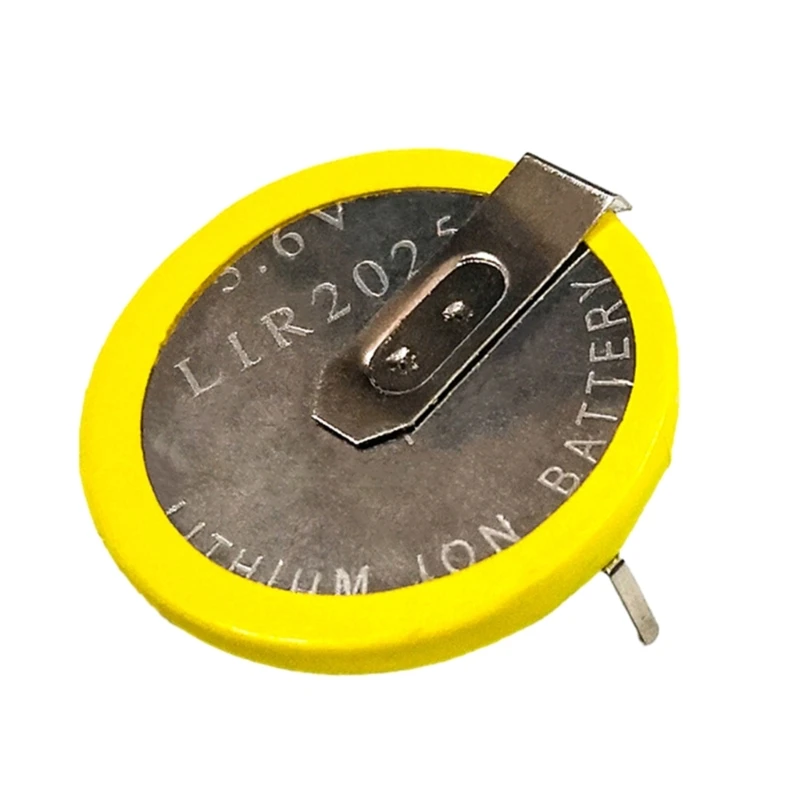 2er-Pack LIR2025 LIR 2025 3,6-V-Lithium-Akkus mit Stiften für Fernbedienungsuhren, Taschenrechner, Uhren