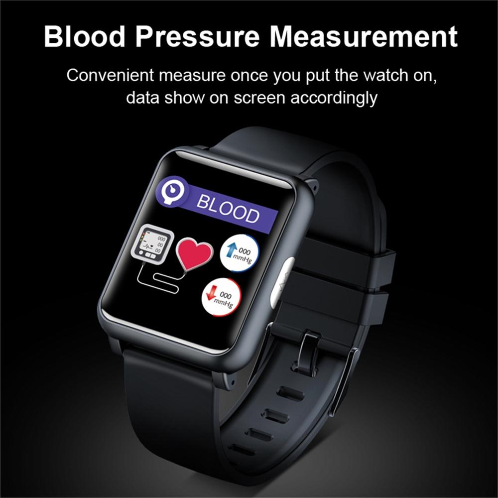 696 h9 1.3 tums ecg+ppg monitor hr blodtryck smartwatch  ip67 vattentäta sportlägen laddare docka smartklocka blodtryck