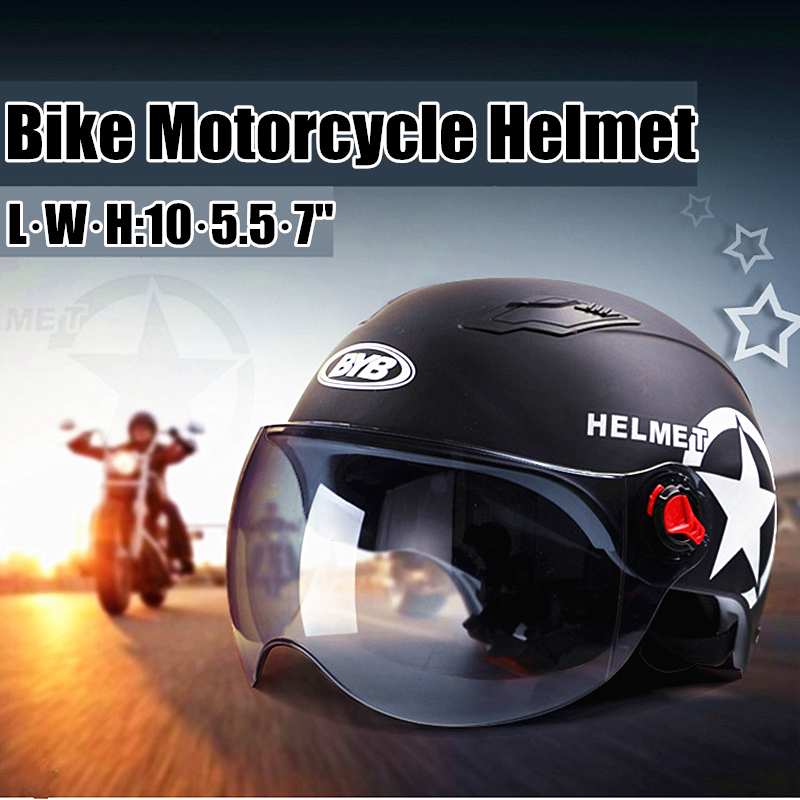 Motorhelm Scooter Bike Open Gezicht Half Baseball Cap Veiligheid Anti-Uv Veiligheid Harde Hoed Motocross Helm Meerdere Kleur