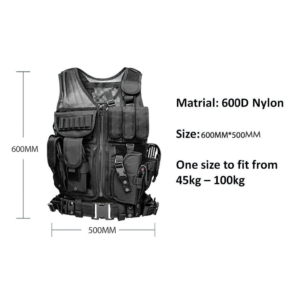 Multi-functional Breathable Vest Outdoor Quick Disassembly CS Field Protections Vest Training Equipment