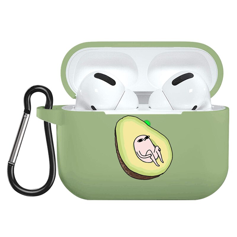 Per Apple AirPods Pro Caso Del Fumetto Sveglio di Avocado Auricolare Custodia Per Airpods 3 Molle Della Copertura Del Silicone di Ricarica Borse Caso della Cuffia capa: nygzuo3d