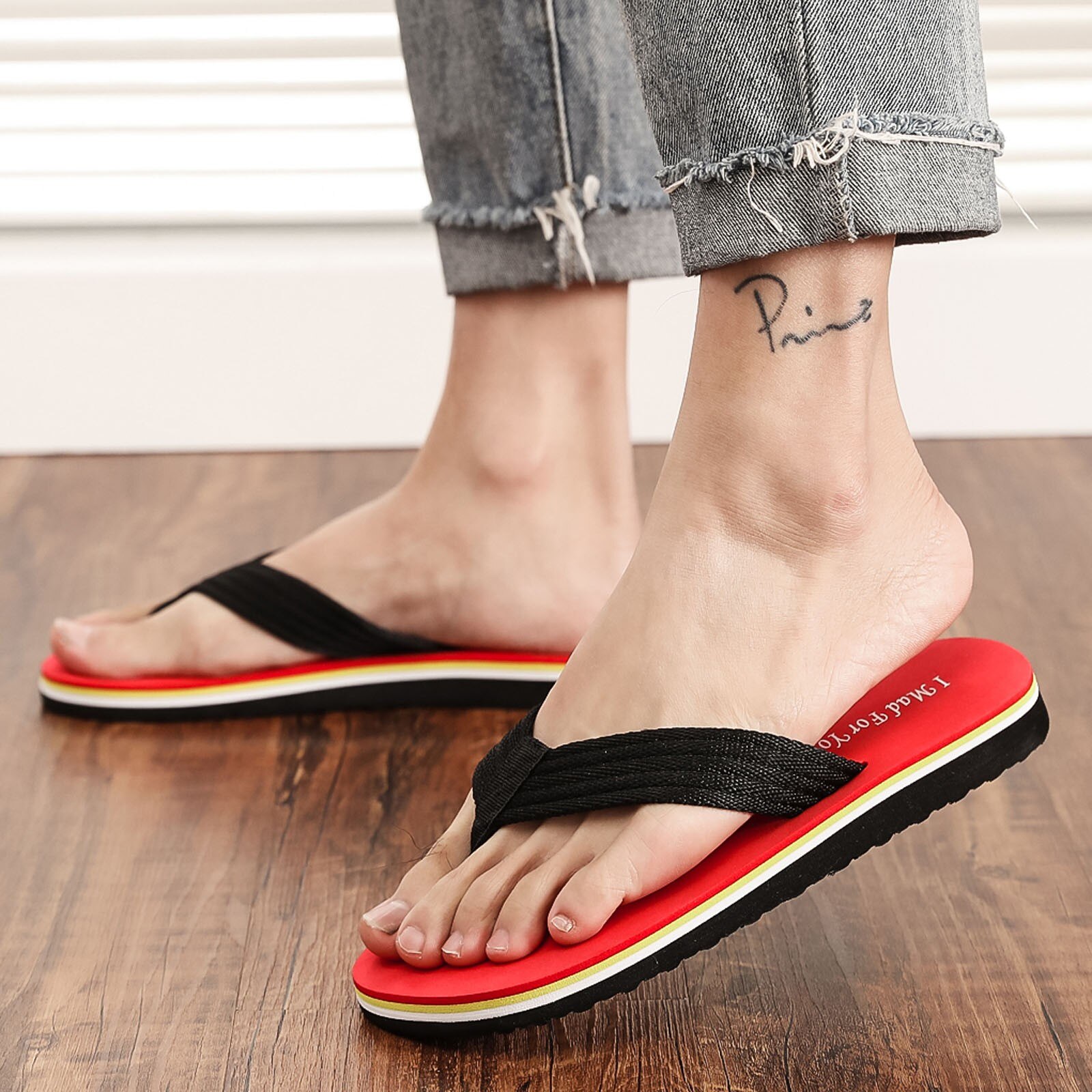 Mannen Slippers Zomer Strand Ademende Schoenen Sandalen Thuis Slipper Mode Flip-Flops Platte Schoenen Zomer Schoenen Slippers r5