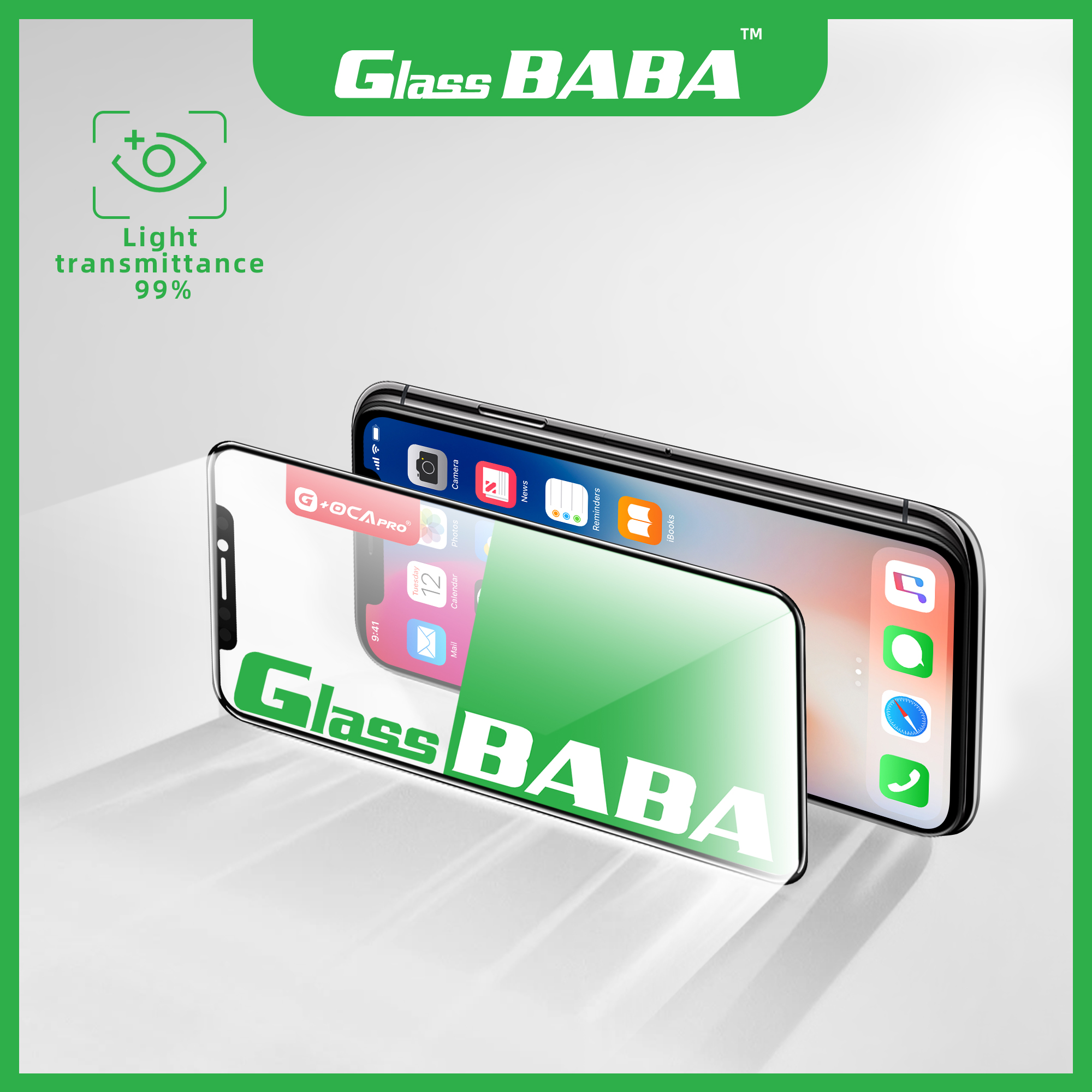 5pcs GLASS BABA G+OCAPRO Glass+ OCA 2in1 for 12 13 11 14 15 plus pro max mini X XS XR MAX LCD touch lens