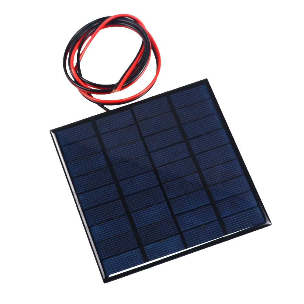 9V 12V 18V Zonnepaneel Met 100 200Cm Draad Mini Zonnestelsel Diy Voor Batterij Cel telefoon Oplader 1.5W 2W 3W 4.2W 4.5W 10W