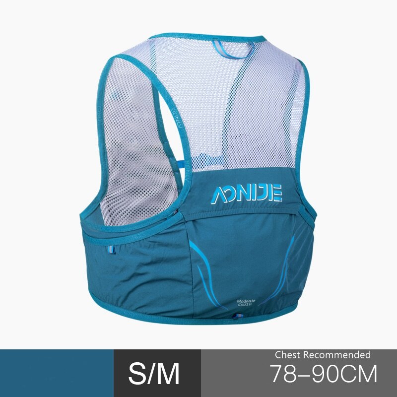 Aonijie 2.5L Ultralight Running Vest Outdoor Rugzakken Portable Hydration Pack Tassen Voor Camping Wandelen Fietsen Marathon C932S: SM Dark Blue Bag