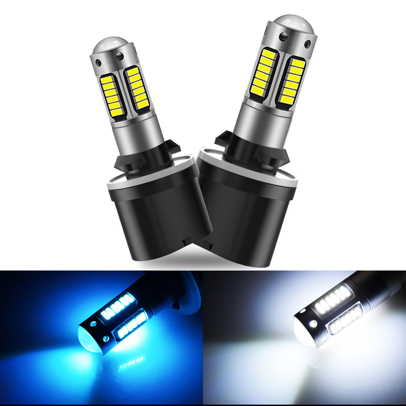 2x880 H27 bombilla Led 30 4014smd luces antiniebla de coche lámpara de conducción diurna bombillas de automóviles bombillas de coche superbrillantes blanco azul H27W2