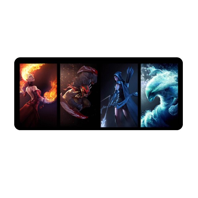 70*30cm game mouse pad mat Large for Dota2 gaming mousepad L XL gamer mouse pads for Dota 2 Computer Peripherals accessories: Red