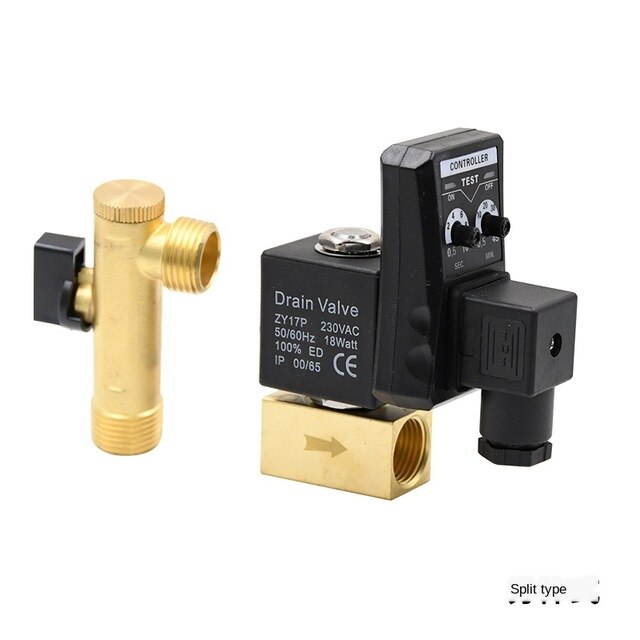 Elektronisk afløbsventil timer afløbsventil magnetventil 4 6 punkter  dn15 ac220v: Split  ac220v