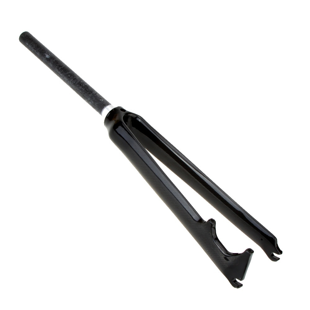 Ultralight Carbon Fiber Road Bicycle Fork Bike Front Fork Fixed Gear Cycling Fork for Disc Brake/V-brake 28.6mm 700C 1-1/8