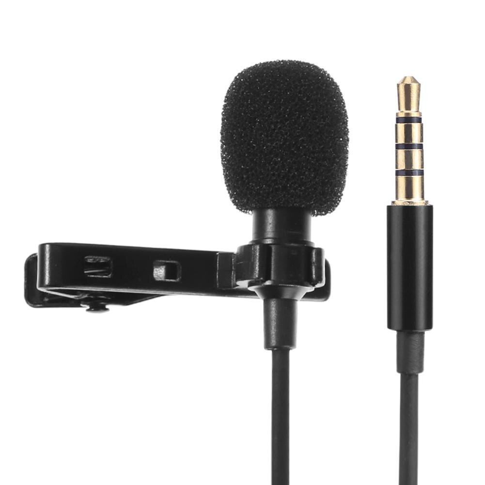 Mini Professionals Jack Clip-on Tie Collar Microphone 3.5mm Jack Plug Mic Stereo Mini Wired External Microphone for PC Phones: E