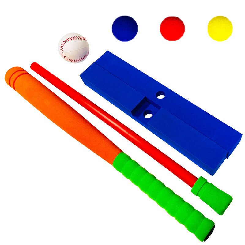 16/21in 2In1 Baseball Batting Set And Pitching Machine Golf Toy For Kids ToddlersTeeball Kit For Children Toddler Boys And Girls: Orange 4 balls / 21in