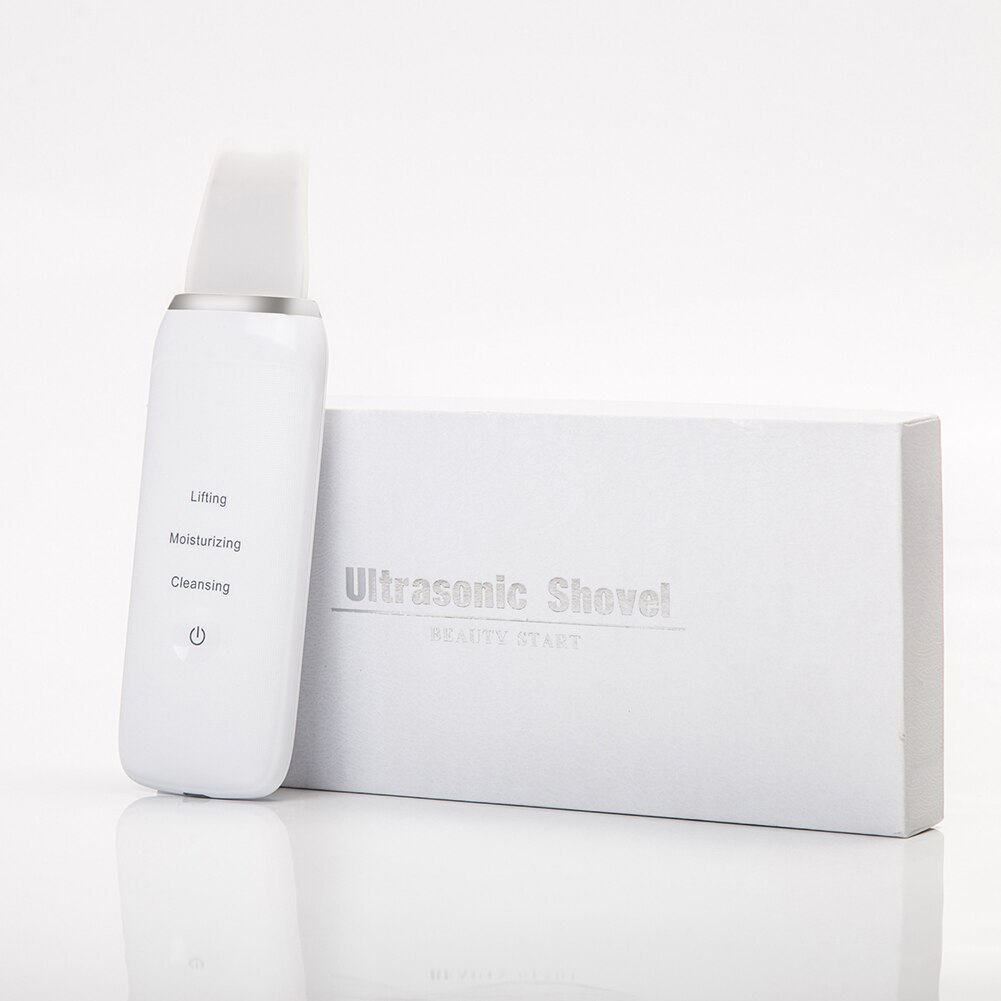 Ultrasonic Ion Skin Scrubber Deep Cleaning Pore Cleaner Blackhead Remover Vibrating Facial Cleansing Skin Spatula Instrument