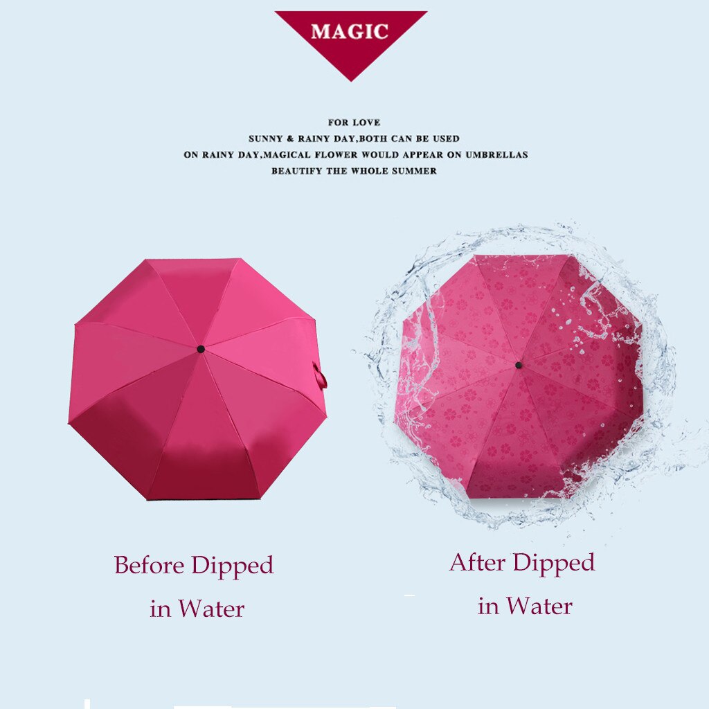 Automatic Inverted Umbrella UV Protection Windproof Folding Windproof Umbrella 3 Fold Umbrella Rain Women