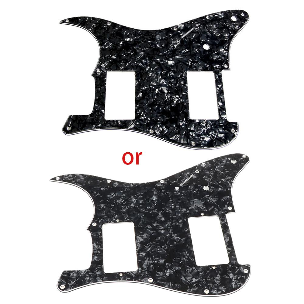 3Ply Black Pearl Guitar Pickguard For Stratocaster Fender Strat 2 HH Humbucker