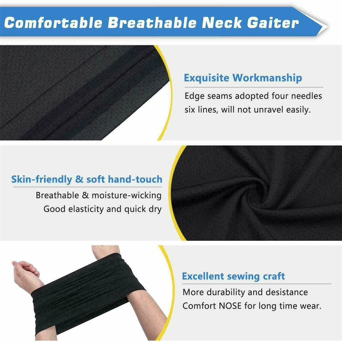 3PCS Sun Protection Outdoor Sports Riding Cap Scarf Sleeve Set Multiway Bandana Men Women Climbing Hiking Fishing Headscarf