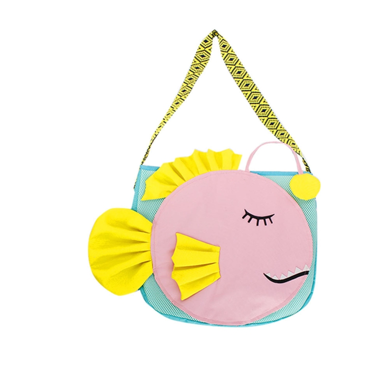 Net Mesh bag for kids Bath Toys Toddler Bath Toy Summer Vacation Shell Bags with Handmade Animals Mini Bag: Lanterns