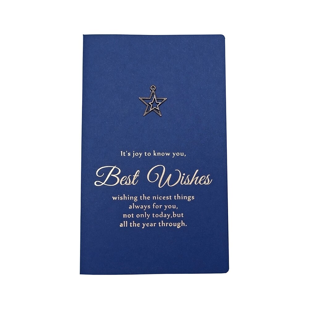 10Pcs Blue Wenskaart Postkaart Verjaardag Brief Envelop Jaar Card Set Bericht Kaart: Star