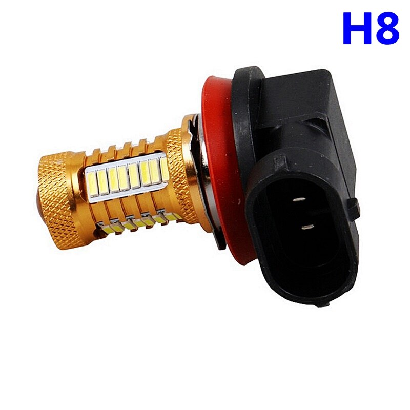 2Pcs H8 H11 Led HB4 9006 H9 Mistlampen Lamp Cree Chip Led 1200LM 6000K Witte Auto Rijden running Lamp Auto Anti Fog Lamp Wit