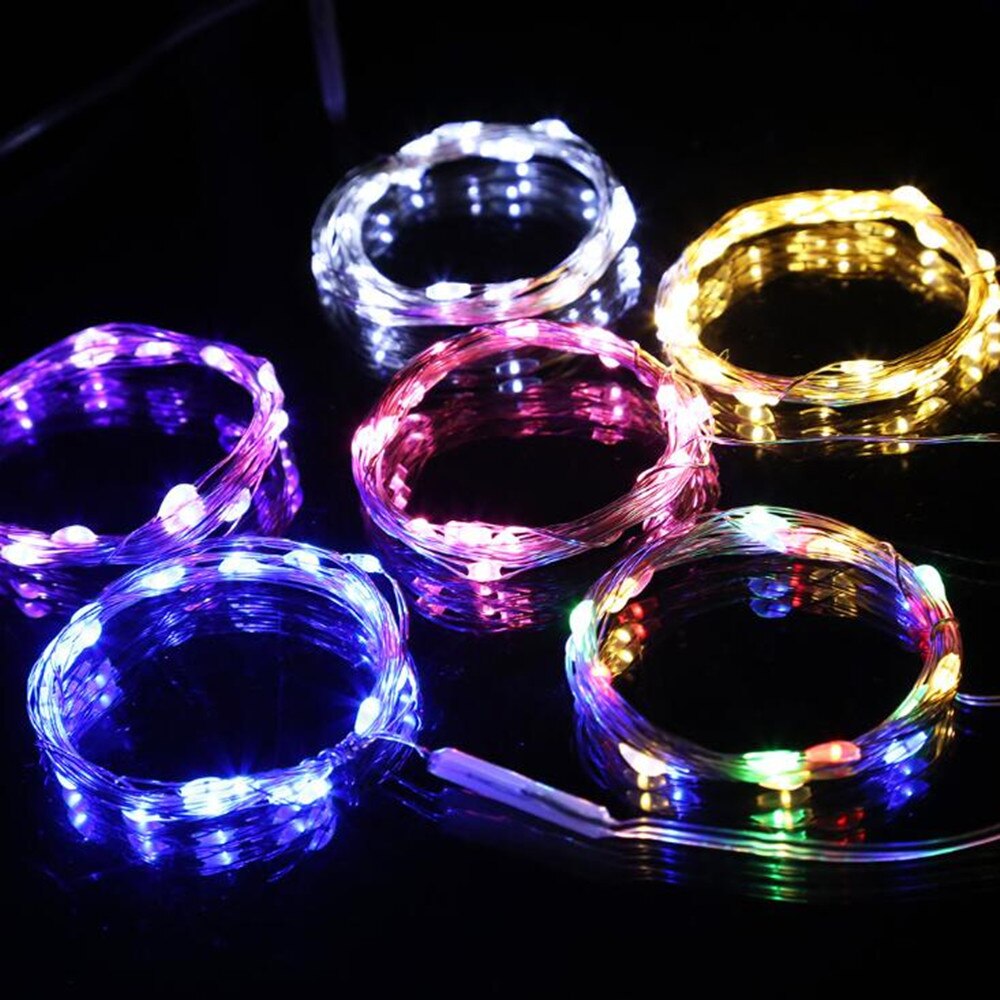 Lámpara de luz LED de noche con USB, luz pequeña de colores para manualidades, artesanía de resina epoxi de cristal, accesorios de adornos, 1/2 metros