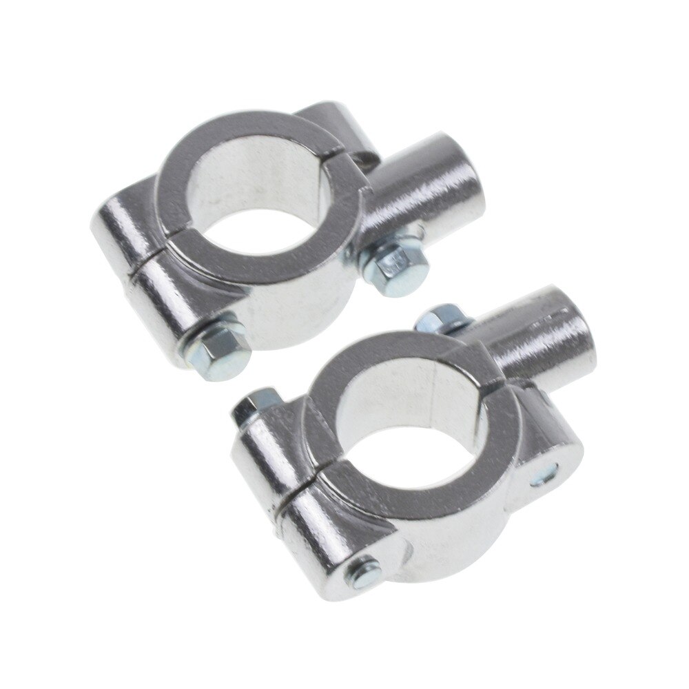 Abrazadera de montaje para espejo retrovisor de motocicleta, soporte de 2 piezas, 22mm, 10mm, 8mm, 10mm y 25mm