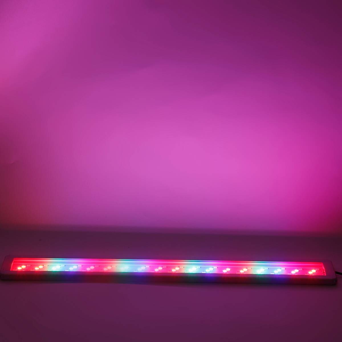 Lámparas LED para acuario, iluminación brillante con Clip para tanque de peces, plantas acuáticas, lámpara de cultivo, decoración de Acuario, 3 colores, 7-23 pulgadas