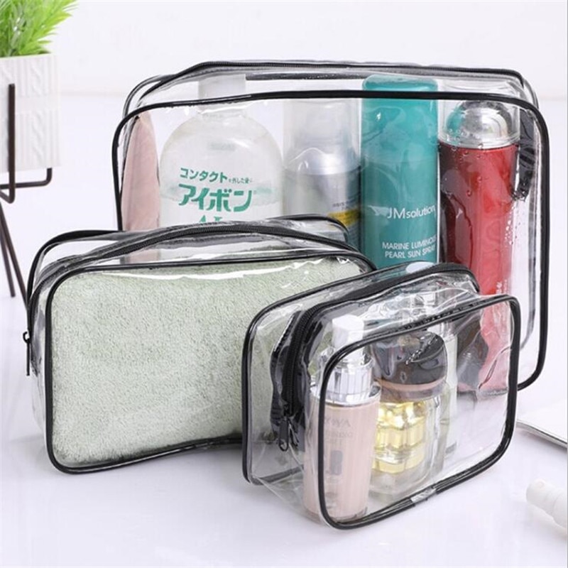 transparent PVC Taschen Reise Veranstalter Klaren machen-hoch Tasche Kosmetikerin Kosmetik Tasche Schönheit Fall Kulturbeutel Machen hoch Beutel Waschen Taschen