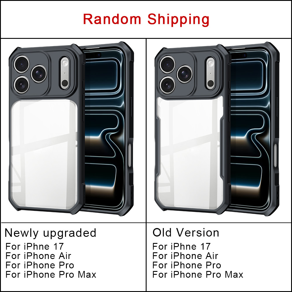 Xundd For iPhone 17 Pro Max Case For iPhone Air 17 17 Pro Case Shock-Absorbing Acrylic&TPU Clear Back Cover with Magnetic Ring: Beige / iPhone17 Pro