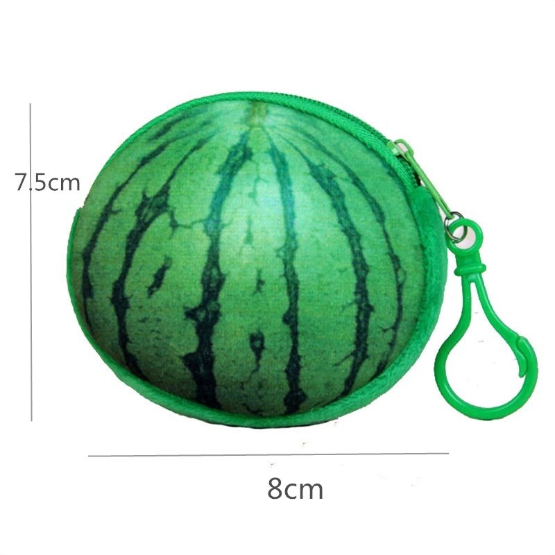 1Pcs Vrouwen Mini 3D Fruit Portemonnee Mini Handtas Key Mini Bag Vrouwelijke Rits Kleine Portemonnee Meisjes Portemonnee portemonnee