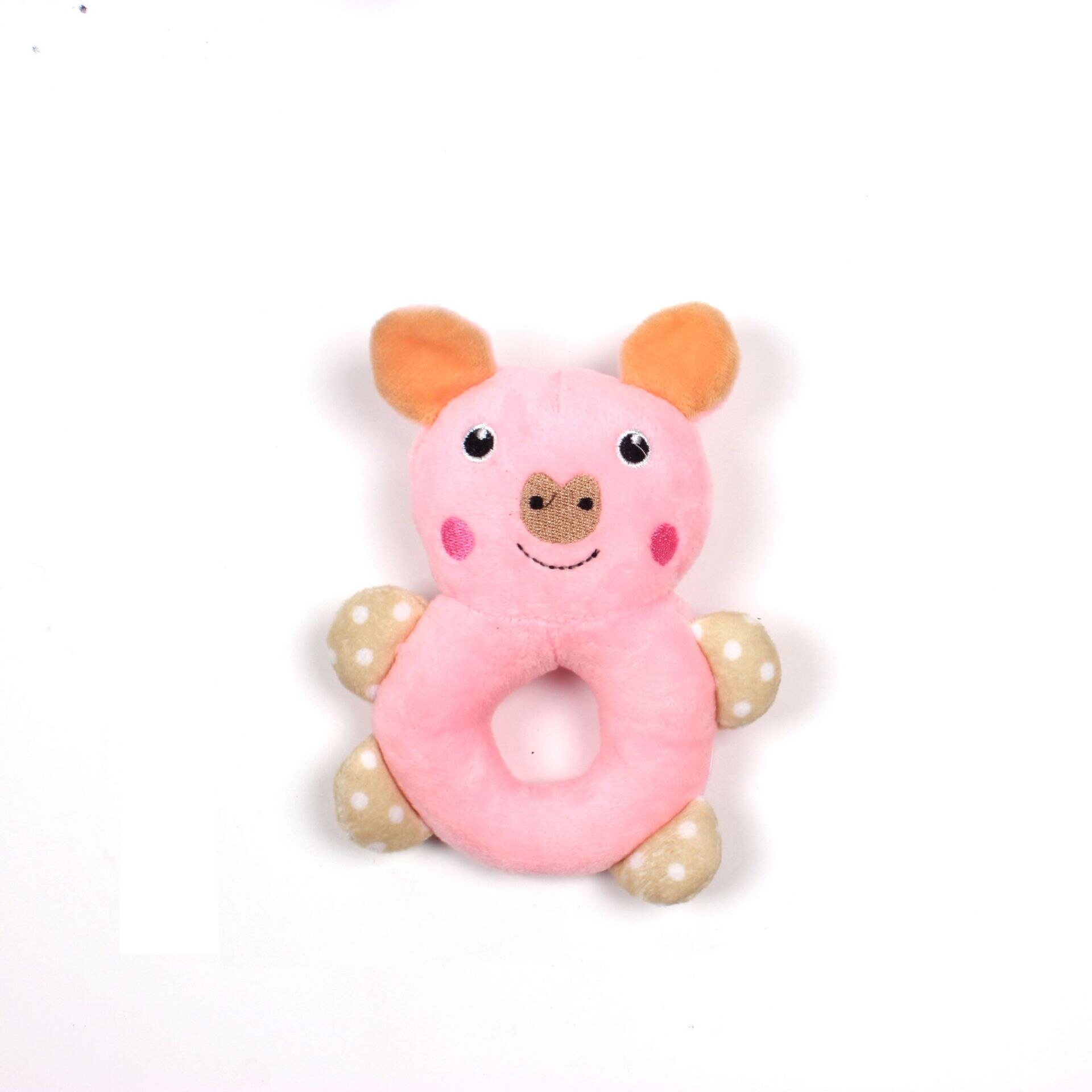 Cute Animal Donuts Squeaky Toy for Dog Chew and Tooth Cleaning Piggie Panda Chicken Froggy: Piggy Donuts