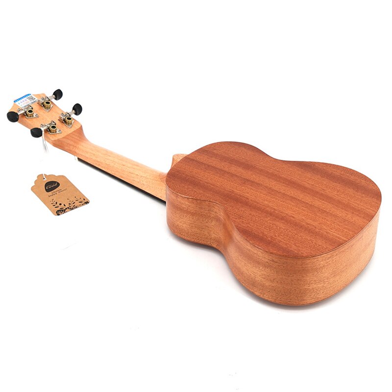 Ukelele Soprano 21 pulgadas madera de caoba principiante 4 cuerdas Mini Guitarra palisandro diapasón cuello instrumento de música