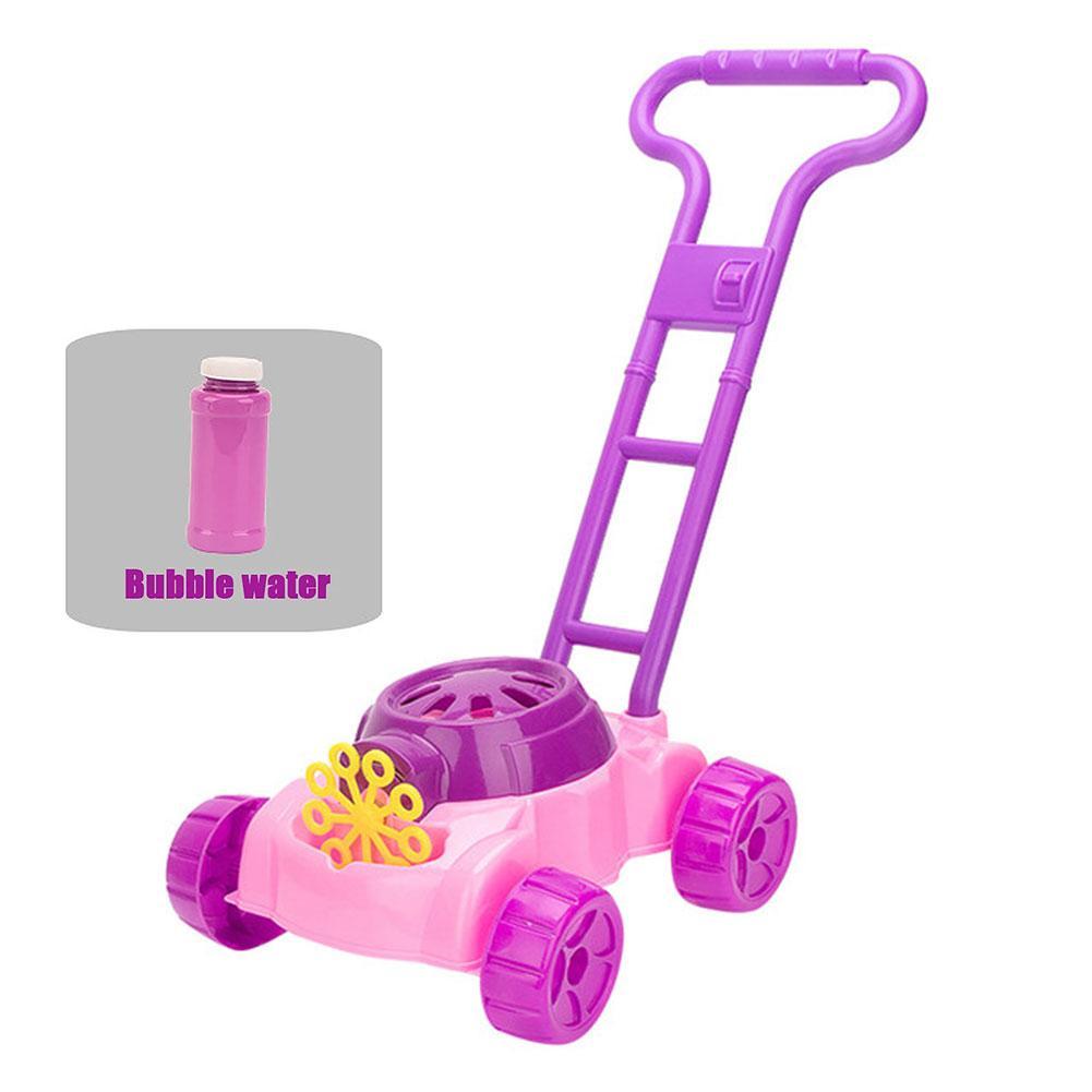 Outdoor Speelgoed Bubble Machine Speelgoed Voor Jongens Meisjes, bubble Grasmaaier Met 118Ml Bubble Oplossing Kinderen Speelgoed Zeepbel Trolley
