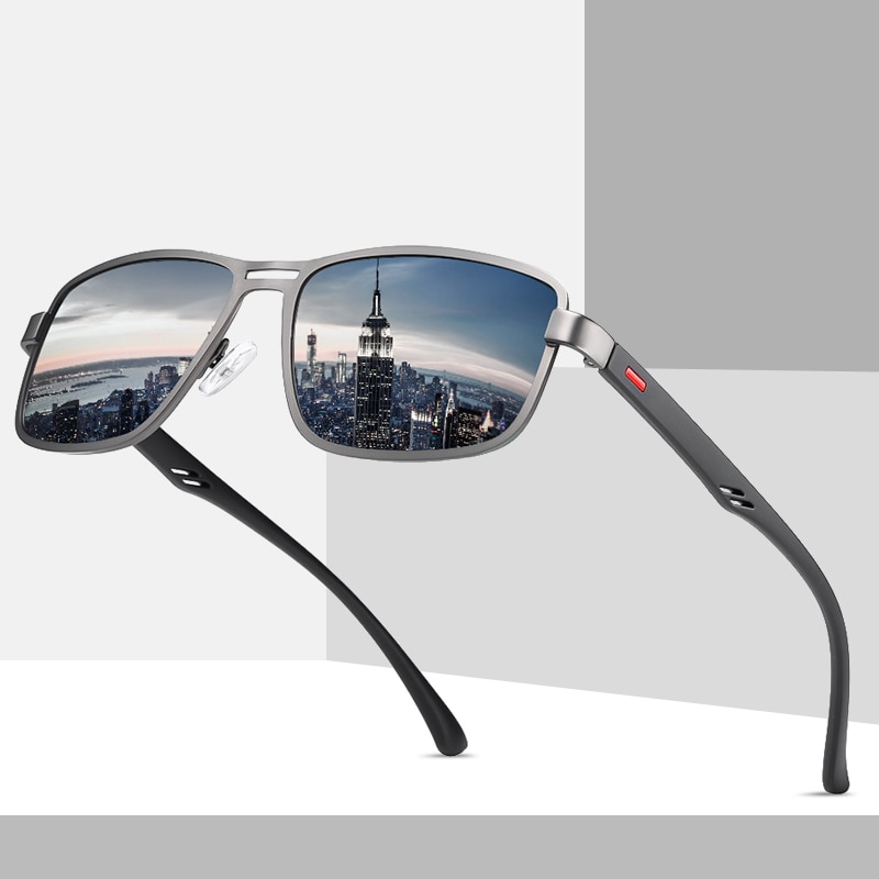 Ultralight TR90 Polarized Sunglasses Men Women Driving Square Style Sun Glasses Male Goggle UV400 Gafas