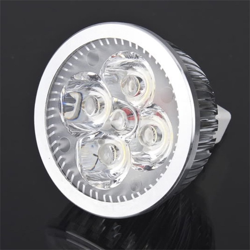 4 LED Bulb MR16 4W 12V Aluminum Cool White Spot Light Bulb Lamp Spotlight Focus Downlight 7800-8000K 280-300 Lumen