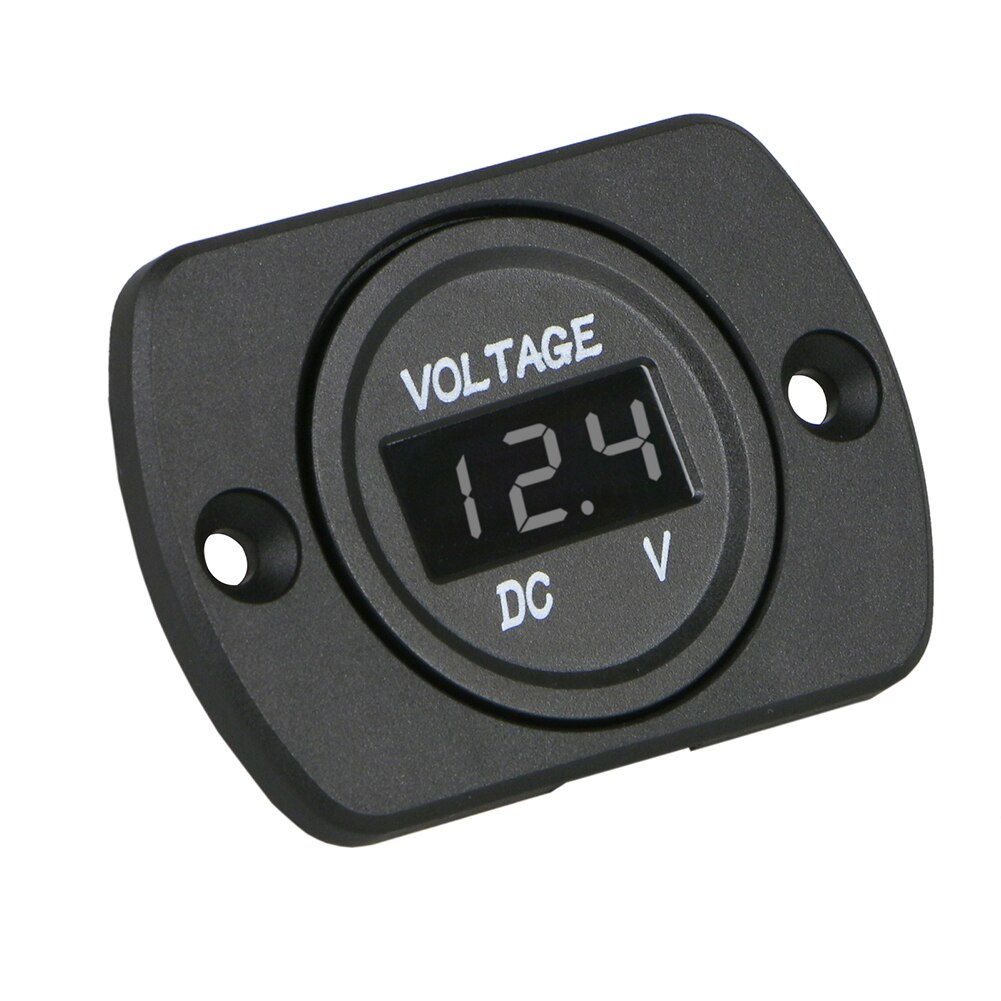 Voltmeter Car Motorcycle Portable Durable Battery Gauge Easy To Use Universal Led 12-24V Digital