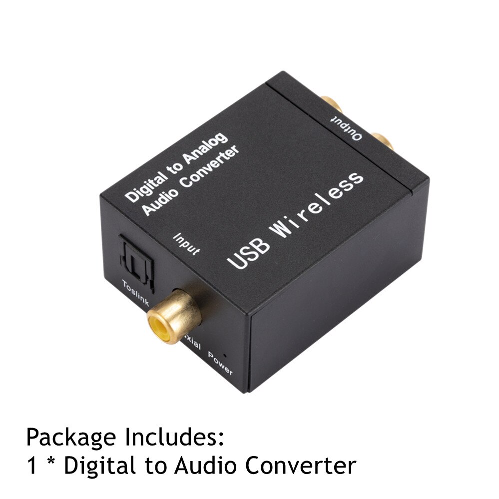 Grwibeou Bluetooth Digital to Analog Audio Converter Adapter Amplifier Decoder Optical Fiber Coaxial Signal to Analog DAC Spdif: Single Host